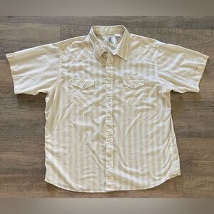 Corral West ranchwear men’s size XXL white pearl snap button down shirt